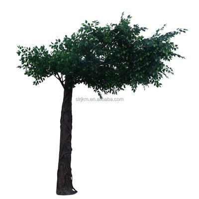 China eco-friendly & high simulation & Easy Assembly Tall Tall Ficus Tree For Home And Christmas And Wedding Artificial Porch Hall Decoration Leaf Tree Walkway Door for sale