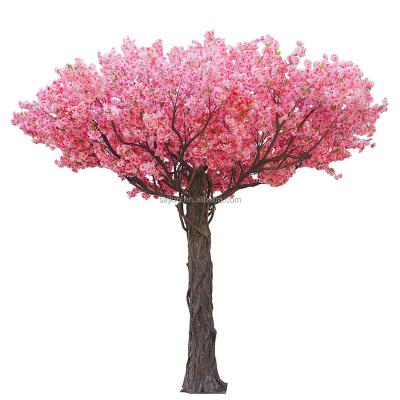 China eco-friendly & high simulation & Easy Assembly Tall Large Flowering Tree For Home And Christmas And Wedding Decoration Tree Artificial Walkway Door Porch Hall for sale