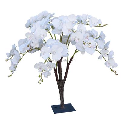 China eco-friendly & high simulation & Easy Assembly Exquisite Delicate White Table Stand for Home and Christmas and Wedding Decoration Tree Walkway Door Artificial Porch Hall for sale