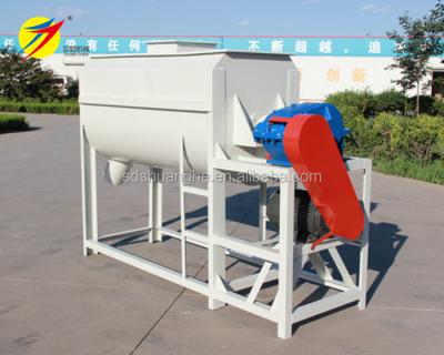 China Nigeria Horizontal Hot Selling Small Outlet Horizontal Animal Feed Mixer Ribbon Machine Chicken Feed Mixer Machine for sale