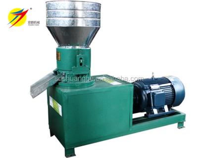 China Poultry Farm Shandong Supplier Flat Die Feed Pellet Mill Pelletizer Machine For Animal Feed Capacity 100-600kg/h for sale