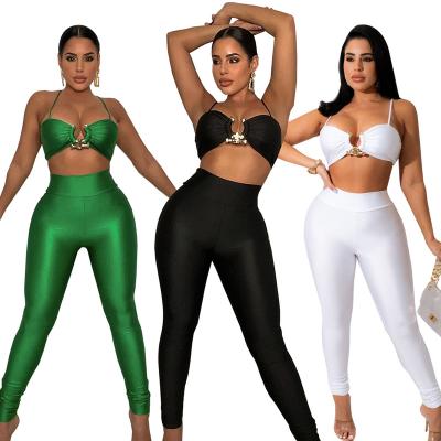 China Breathable New Design Two-Piece Clothing Charm Female Underwear Tailored Pant Sets For Women for sale