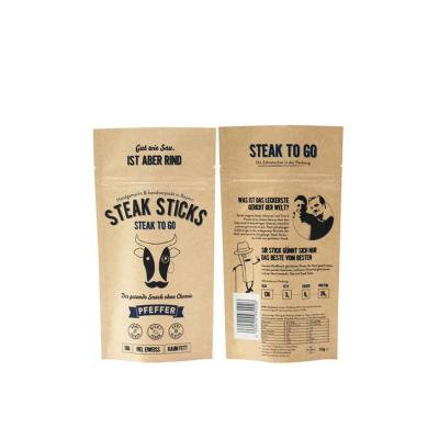 China Lowest Price Moisture Proof Stand Up Craft Compostable Sugar Cane Pouch for sale