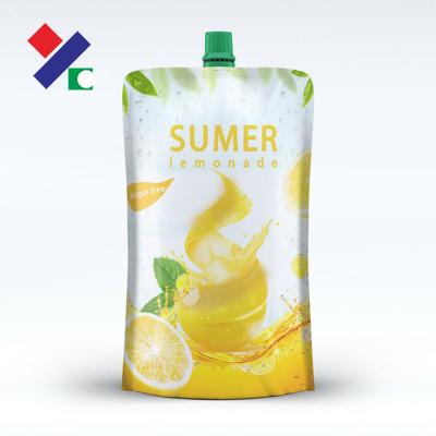 China Moisture Proof Laminated Liquid Doypack/Stand Up Spout Pouch Beverage Packaging Bag For Juice/Tea/Jelly/Liquid Detergent for sale