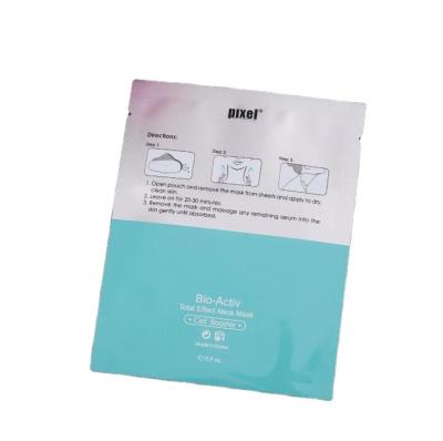 China Custom Printed Aluminum Foil Cosmetic Barrier Sachet Heat Seal Plastic Face Mask Packaging Bag for sale