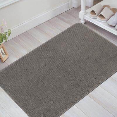 China Super Microfiber Washable Durable Indoor Mat Absorb Mud Low Profile Mat Machine Washable Non-Slip Entrance Cover Door Mat for sale