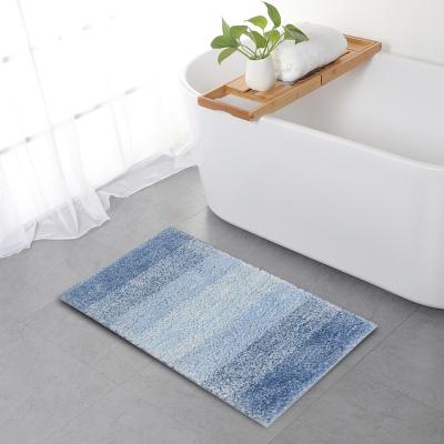 China Super Floor Washable Quick Absorb Customized Color Modern Design Bathroom Bath Cover Anti Slip Toilet Floor Bath Mat for sale