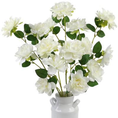 China Eco-Friendly On Sale Artificial Roses Single To Stem Realistic Home Office Garden Arrangements Grave Flower Bouquet Party Wedding Decoration for sale