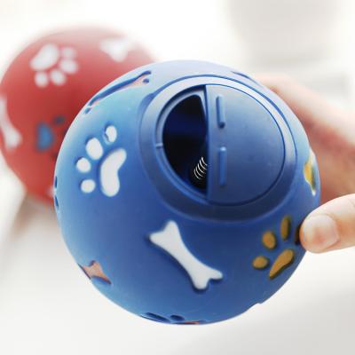 China 7.5cm Interactive Pet Vinyl Plant Dog Toy Viable Treat Liveable Goods Smart Pet Vinyl Ball for sale