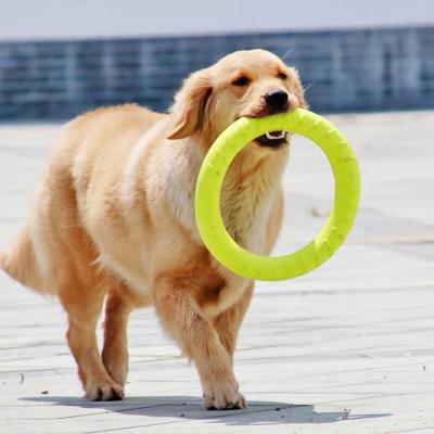 China Viable EVA Foam Dog Bite Ring Small Size Floating Soft Toys Chew Toy Ring Durable Dog Toy for sale