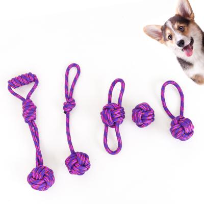 China Cheap Smart Dog Chew Toy Set of 5 Pack Rope Pet Gifts Viable Toys Manufacturers Hemp Toys for sale