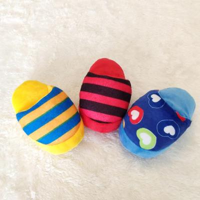 China Shoe Shape Pet Viable Toy Soft Squeaky Plush Dog Squeaky Toys for sale