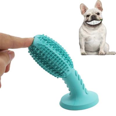 China 2020 New Sustainable Mold Dog Toothbrush Dog Chewing Stick Rubber Dog Toothbrush Toy Cleaning Teeth for Dogs and Pets for sale