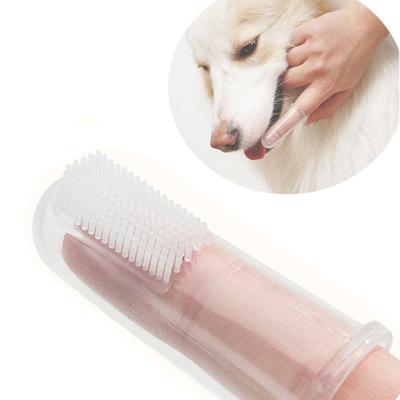 China Viable High Quality Silicone Finger Sofe Toothbrush Tool Teeth Cleaning Dog Finger Toothbrush For Dog for sale