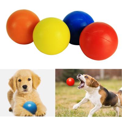 China Viable Outdoor Sports Dog Toy Custom Logo Rubber Unbreakable Strong Custom Ball for sale