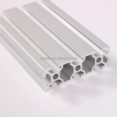 China Aluminum alloy frame silver v-slot 2060 profile, aluminum v-slot aluminum extrusion for 3D printer for sale