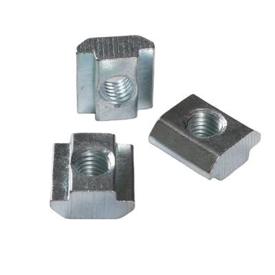 China Industrial aluminum t-slot nut profiles nut m6 m8 m5 t nut silding nut for aluminum profiles and accessories slot 10 for sale