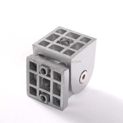 China Flexible ZINC Swivel Joint Connector For 40x40 Aluminum Profile for sale