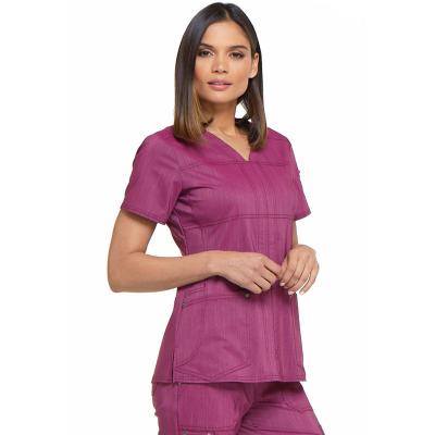 China Eco-Friendly Medical Scrubs Wholesale Hospital Uniforms Short Sleeves Superior Easy Motion Scrubs Suit For Doctors And Nurses for sale