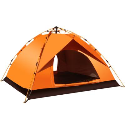 China Full Automatic Outdoor 3-4 Persons Gear Open Outdoor Camping Tent Double Straight Tying Type Outdoor Camping Tent Beach Tent for sale