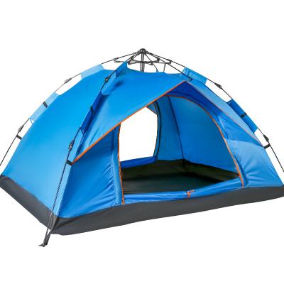 China Straight Tying Type Outdoor Tent For 2 Person Quick-opening Automatic Tent Double-Layer Double Door Sunscreen Tent for sale