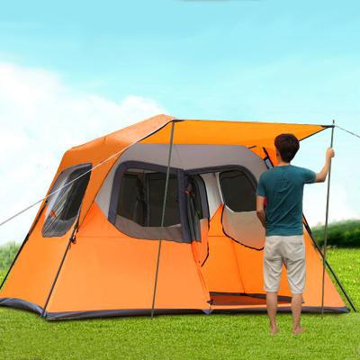 China Fully Automatic Multiplayer Marquee Tent Family Tent 8-12 Persons Tent Outdoor Luxury Straight Tying Type Large Camping for sale