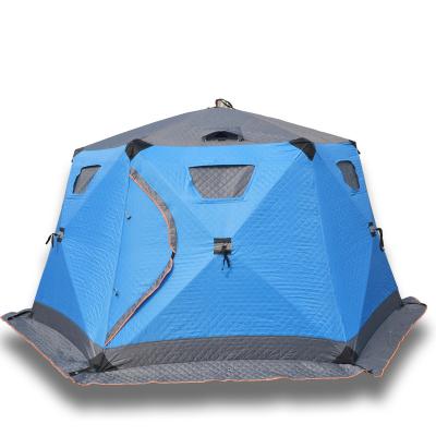 China Camouflage / noise play field foldable automatic portable tent for winter fishing cube ice cube tent for sale