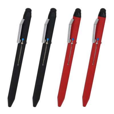 China Luxury Multi Color Pen 4 in1 Pen Stylus With Custom Logo 4 Sides Soft Touch 6 ballpen for sale