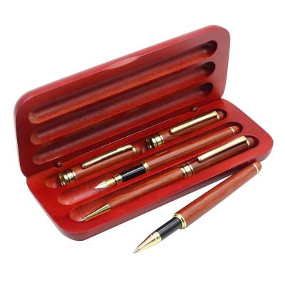 China Promotional Wood Pen Kit from Pen Customer Brand Wooden Fountain Pen Wood Pen With Case for sale