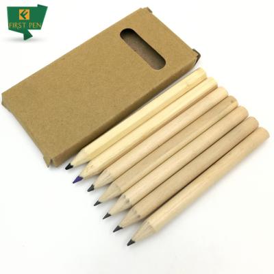 China office & Pencil Mini Short Raw Wood School Pencil for sale