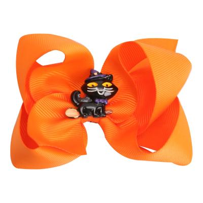 China New Environmentally Friendly Children's Hairpin 4 Inch Bow Bubble Flower Funny Baby Halloween Top Clip for sale