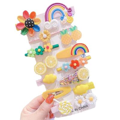 China Hot Sale Environmentally Friendly Solid Color Baby Candy Instant BB Hair Clips For Babies Kids Hair Accessories for sale