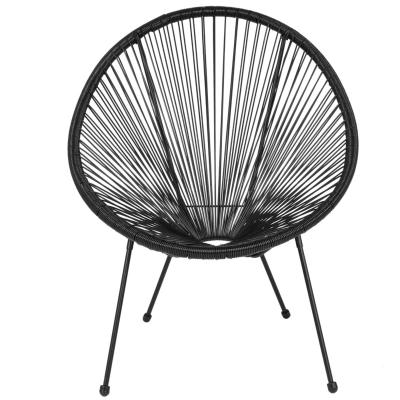 China Eco-friendly\UV Resistant\water Proof\weather Resistant Outdoor Garden Furniture Lounge Chair PE Rattan Acapulco Chair Egg Shaped Chair for sale