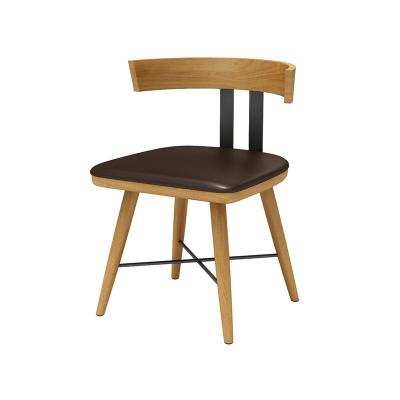 China Strong and durable High quality wooden chairs modern luxury coffee chairs solid wood bar chairs for sale