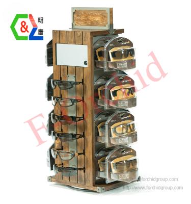 China Slatwall Sunglass Rotating Display for sale