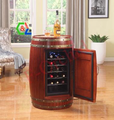 China Morden Whole Barrel Wine Rack with Worktop and Door for sale