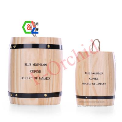 China Custom Logo Wooden Wine Barrel Eco - Friendly For Gift Or Cosmetic Storage Organizer for sale