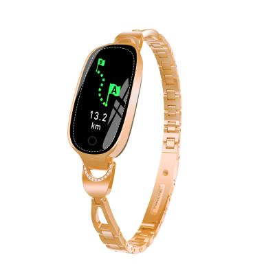 China F18 Touch Screen Girl Women Smart Bracelet 0.96 Inch Screen IP68 Function Waterproof Female Lady Alert Smart Watch for sale