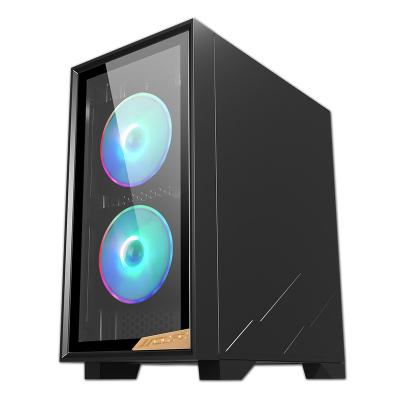 China New Design Tempered Glass ATX Tower Computer Gaming Casing USB3.0 Mi PC Cabinet Different Desktop Computer Desk Case for sale