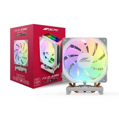 China OEM PC Cabinet Case Tower 120Mm Cooling Fan Head Fancy Working Custom CPU RGB 1200RPM Cooling AURA Sync For MSI AMD and Intel for sale