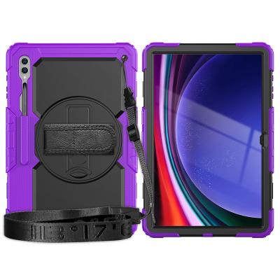 China 360 Shockproof Rotating Hand Strap Tablet Cover for Samsung Galaxy Tab S8 Ultra 14.6 for sale