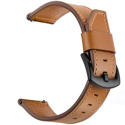 China New Decoration Design PU Adjustable Strap For Samsung S3 Watch Genuine Leather Wrist Band for sale