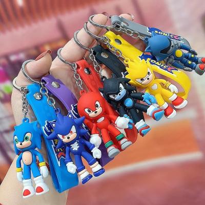 China Wholesale Sonic Rubber Hedgehog Key Chain for sale