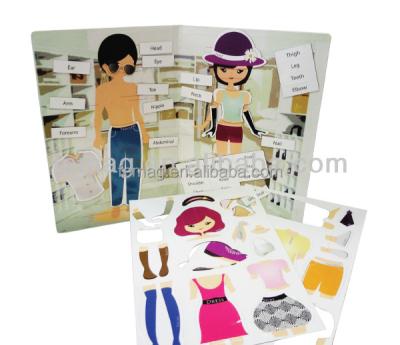 China Cartoon Toy E1012 2018 New Item You Know Your Body Body Magnetic Book for sale