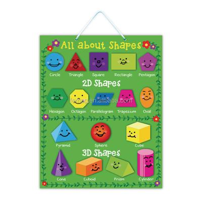 China High Quality Magnetics OEM Kids Education Hanging 2D / 3D Shapes Magnetic Board for sale