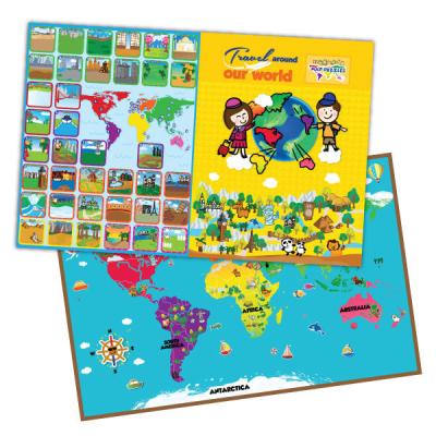 China 2014 Hot Brand New E1010 World Map Puzzle Creative Magnetic Studying Educational Toys For Teacher Resources E1010 for sale