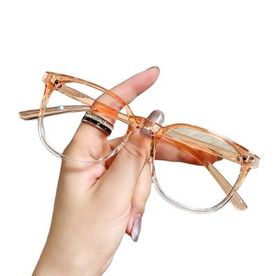 China Relieve New Arrival Metal Glass Eyewear Rimless Gold Glasses Blue Light Blocking Reading Optical Frame for sale