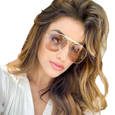 China Fashion Sunglasses Pilot Fashionable Designer Women Men Authentic Unisex Metal Gent Sunglasses Stylish Black Shades for sale