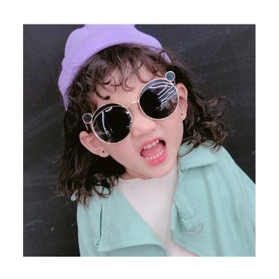 China New Style Cute Sunglasses Fashion Children Glass Sun Glasses Boys Eyewear Lovely Metal Frame for sale