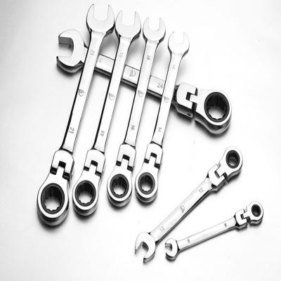 China Chrome Vanadium Steel Customized Frame 6PCS Flexible Plastic Ratchet Wrench Set for sale